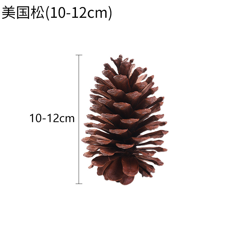 Navidad natural Pino cono árbol de Navidad colgante decoración de vacaciones colgante de Navidad accesorios de tiro guirnalda decoración al por mayor