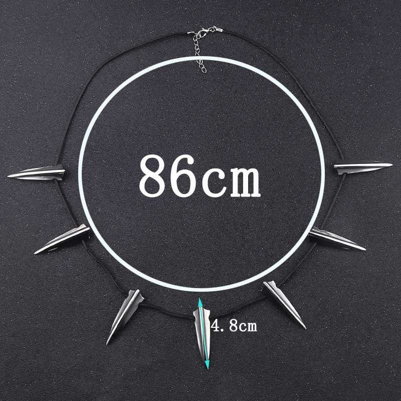 European and American Movie Peripheral Black Panther Necklace Alloy Gold-Plated Men's Pendant European and American Clavicle Chain