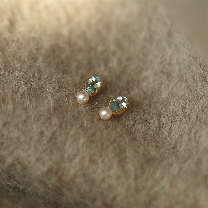 Women's Gender 1 Pair 925 Sterling Silver Zircon 925 Sterling Silver Earrings Geometric Ear Studs