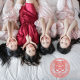 Morning Robe Wedding Women's Wedding Silk Birthday Party Nightgown Stopper Red Bride Bridesmaid Group Hand Ceremony Ice Silk Pajamas