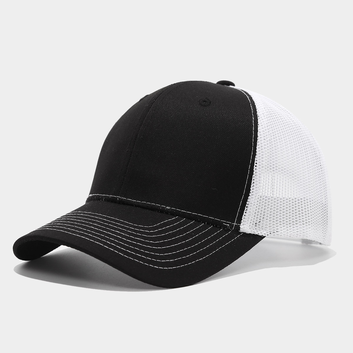 Richardson 112 sombrero de camión sombrero de red de comercio exterior sombrero de lengua de brillo transparente sombrero de béisbol