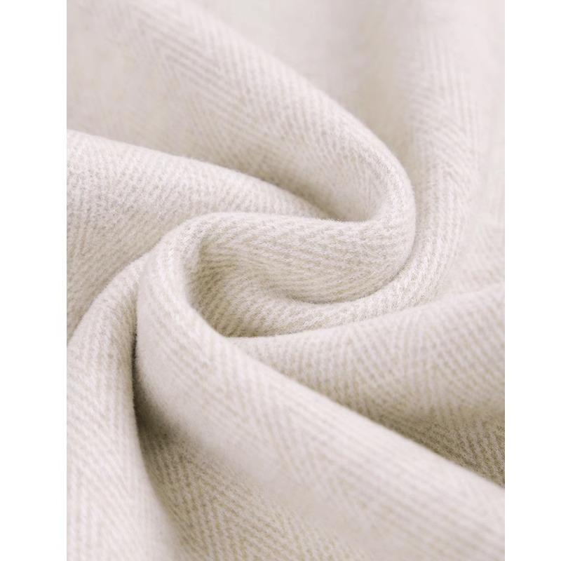 Pantalones de piernas anchas de herringbone para mujeres otoño y invierno 2024 nuevos pantalones de tween de hombre pequeño, pantalones casuales acrílicos estrechos