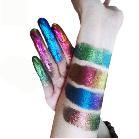 厂家闪粉现货变色龙珠光粉彩妆美甲用幻彩霓虹极光学批发偏光