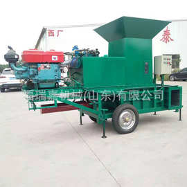 小麦饲料秸秆打包机青储饲料液压套袋压块机打包机价格图片