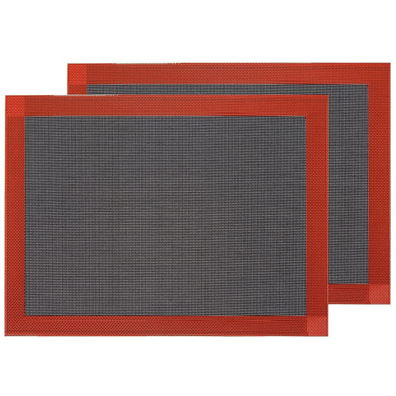 硅胶烘焙烤垫耐高温微波炉亚马逊揉面垫烤面包镂空垫烤盘玻璃纤维