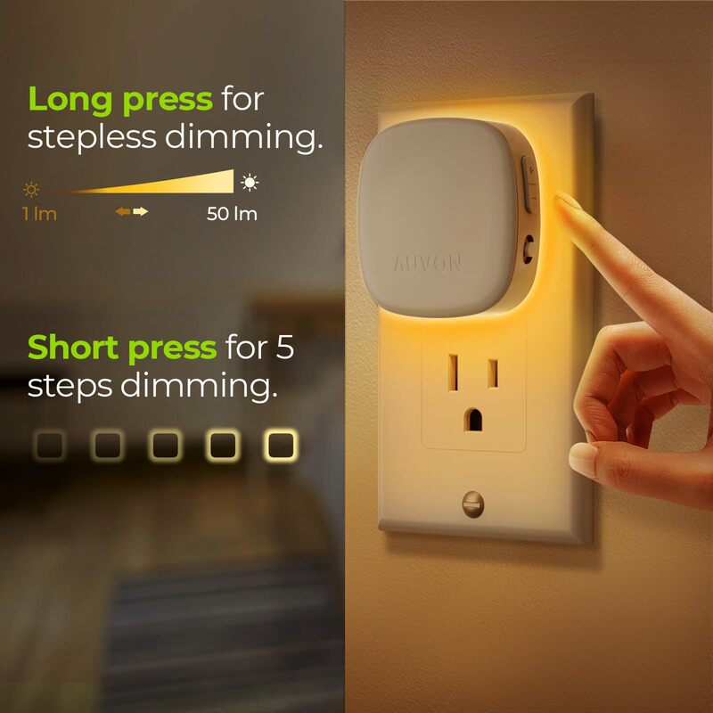 Amazon Cross-Border Led Backlit Night Light with Motion Sensor, Plug-In Soft Warm White Light Night Light