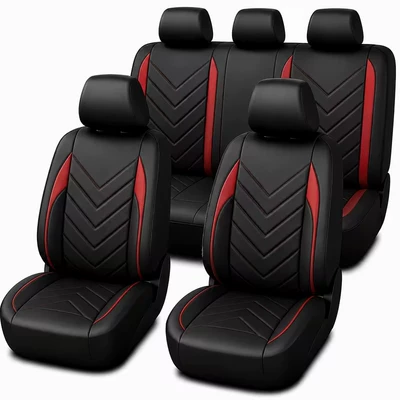 Seat cushion, seat cover All Seasons, Full Coverage Seat Cover, Cross-Border - red-nine-piece-set