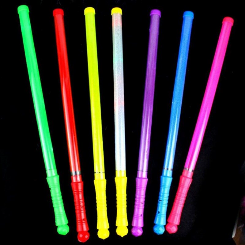 Big rainbow colorful flashing light stick