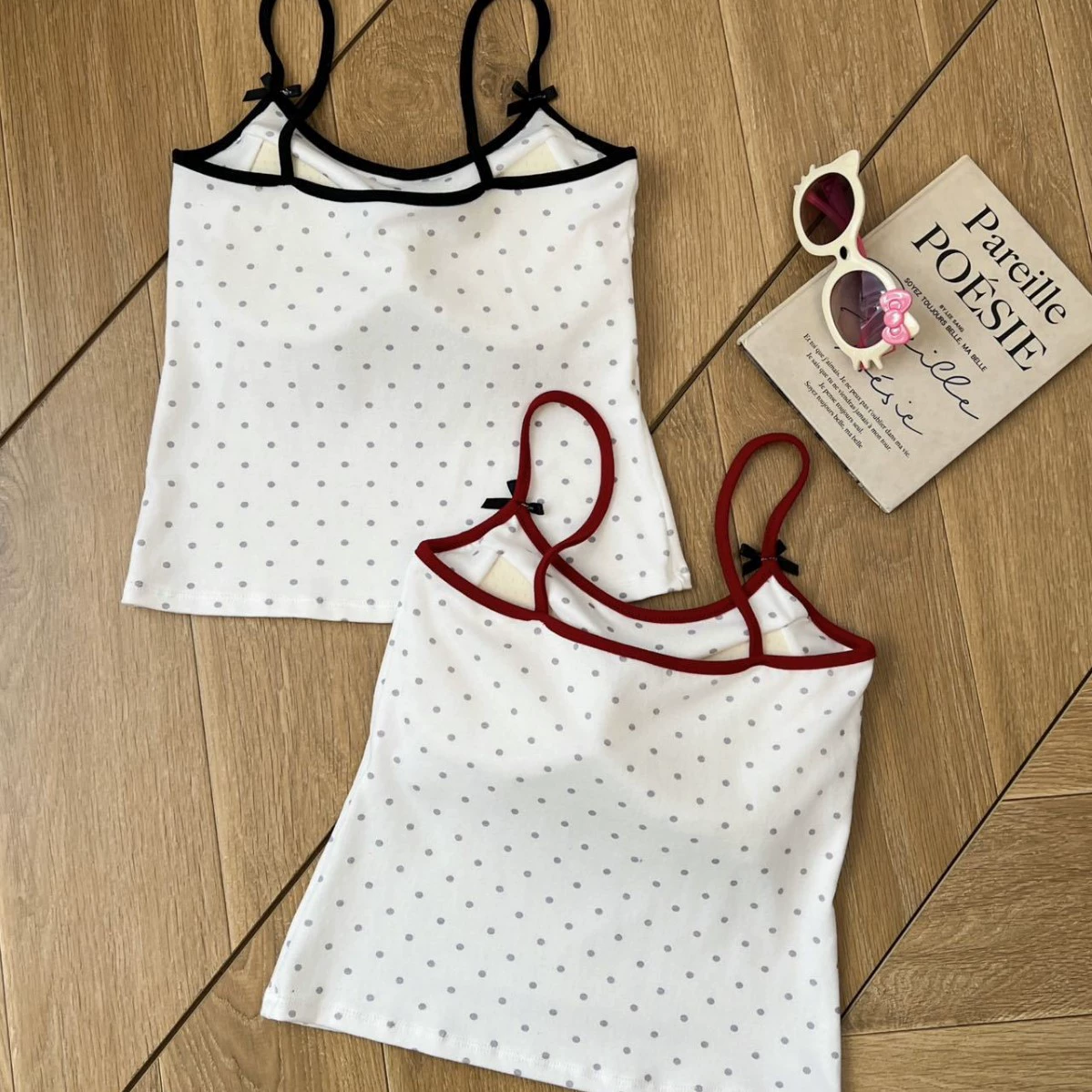 Топ летний Hello Kitty, slim fit с чашечками и бантом, one size