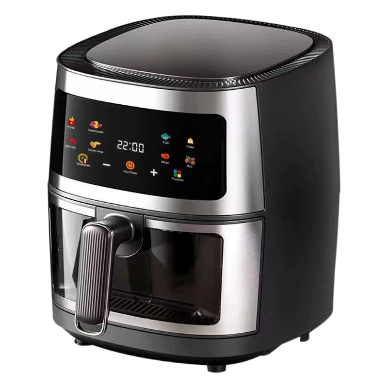 Нержавеющая сталь визуальная фритюрница 8 л большая емкость бытовой многофункциональный сенсорный экран электрическая духовка умная машина для картофельных чипсов трансграничная