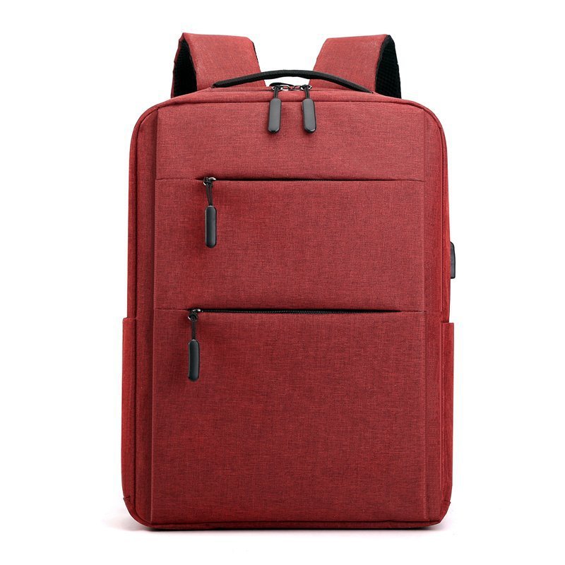 Mochila de comercio exterior para hombres y mujeres mochila recargable USB bolsa de computadora de negocios de 15,6 pulgadas con logotipo impreso mochila escolar de regalo