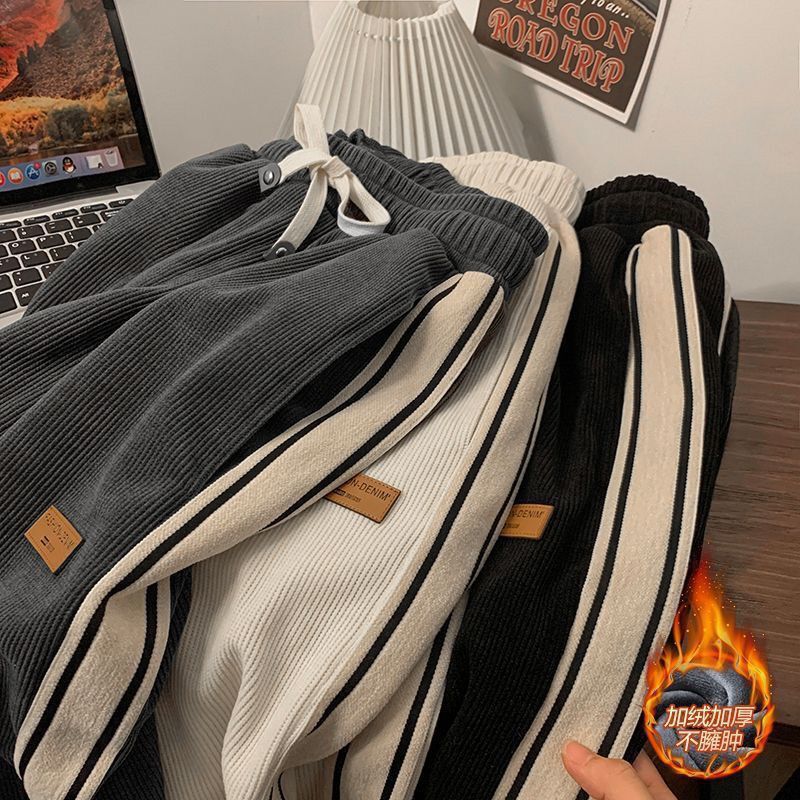 Autumn and Winter Corduroy Pants Men's Youth Loose Straight Pants Trendy Boys Sports Leisure Fashion Wide Leg Pants Autumn and Winter Corduroy Pants Men's Youth Loose Straight Pants Trendy Boys Sports Leisure Fashion Wide Leg Pants