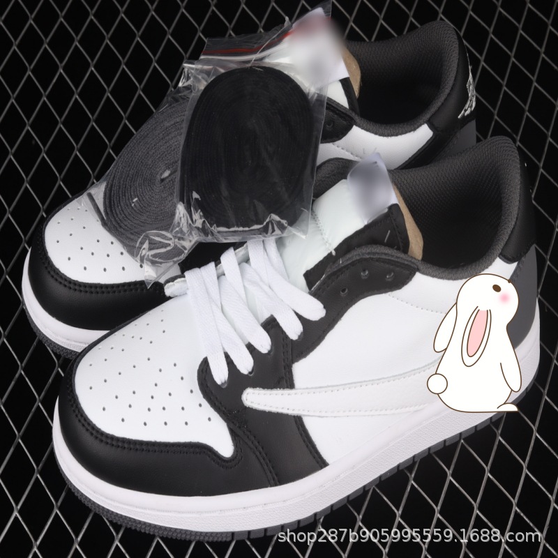 조 1 로우탑 인버티드 화이트 및 블랙 CQ4277-008