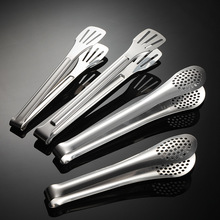 埃恩无磁不锈钢三线食品夹精巧面包夹子多规格薄款酒店自助餐夹