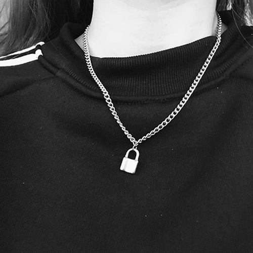 Japanese and Korean Popular Accessory, Hip-Hop Harajuku Style, Japanese Cross Pendant Necklace, Unique Minimalist Long Necklace