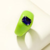 Brand design retro resin, ring, South Korea, trend of season, with gem