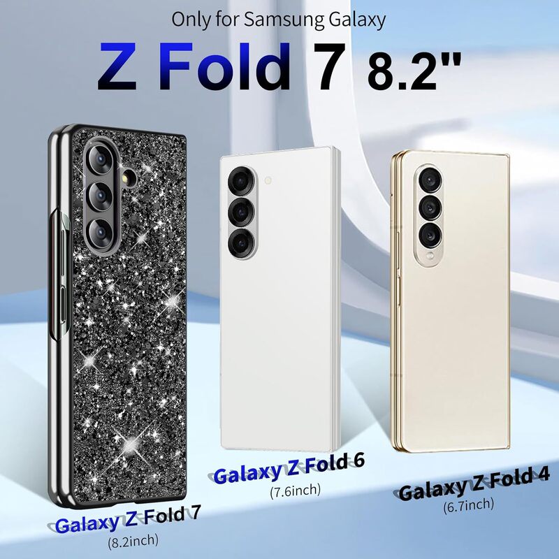 适用三星ZFold7闪粉亮片手机壳电镀防摔zflip6防摔保护套跨境新款|undefined
