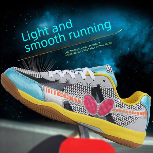 Table tennis shoes for men and women, competitive professional student summer mesh training shoes, breathable and anti-slip, cowhide sole, wear-resistant type
