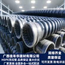 广西广东HDPE缠绕管B型克拉管中空壁内肋增强管双高筋市政排水