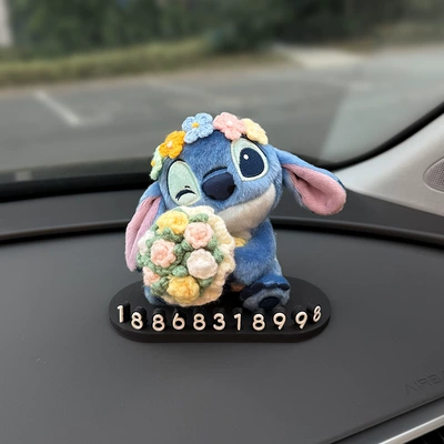 Orijinal Stitch Avtomobil Müvəqqəti Dayanacaq Nömrə Nişanı Yüksək Səviyyəli Avtomobil Bəzəyi