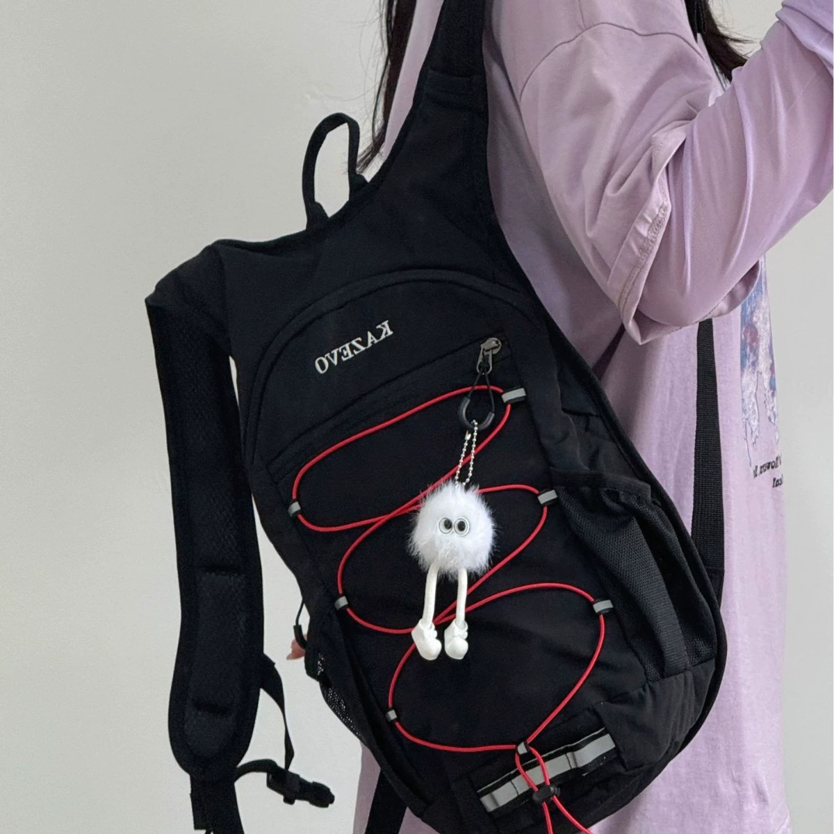 Travel backpack for hiking, sports equipment, school bag for students