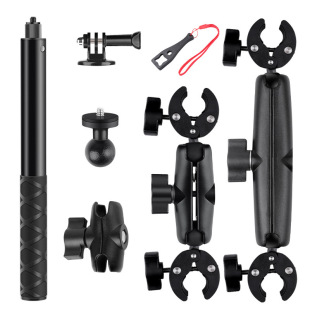 Invisible selfie stick big clamping frame insta360 sports camera motorcycle riding stand x4/x3 Gopro