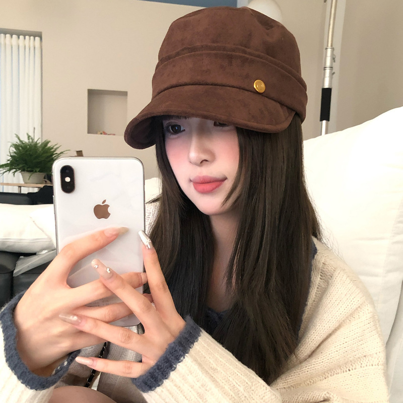 复古费尔岛风提花针织帽子女秋冬显脸小毛线渔夫帽民族风保暖盆帽|undefined