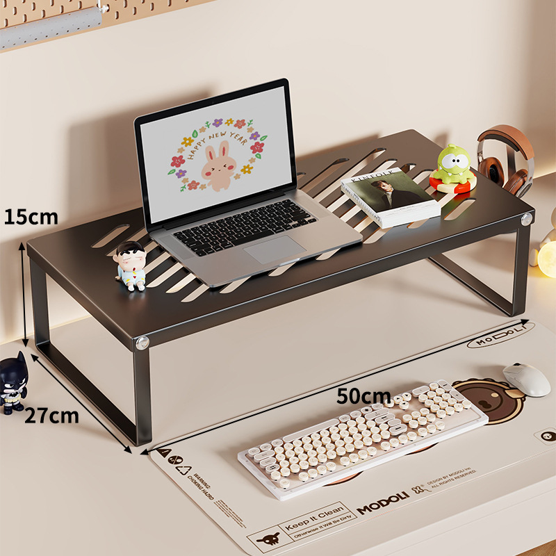 Soporte Elevador para Laptop de Hierro Plegable con Disipación de Calor para Oficina
