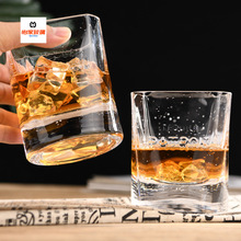 威士忌酒杯酒吧加厚四方杯玻璃杯洋酒杯啤酒杯创意时尚烈酒杯家用
