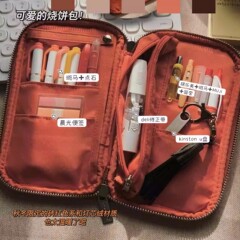 日本コクヨ国誉焼餅パックパンケース多機能学生筆袋ランプ芯大容量文房具ケース