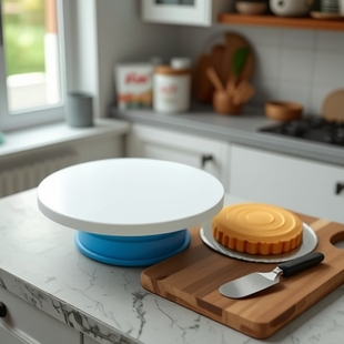 Cake carousel decorating turntable decorating table household tools making cake bottom tray tray rotating suit baking birthday