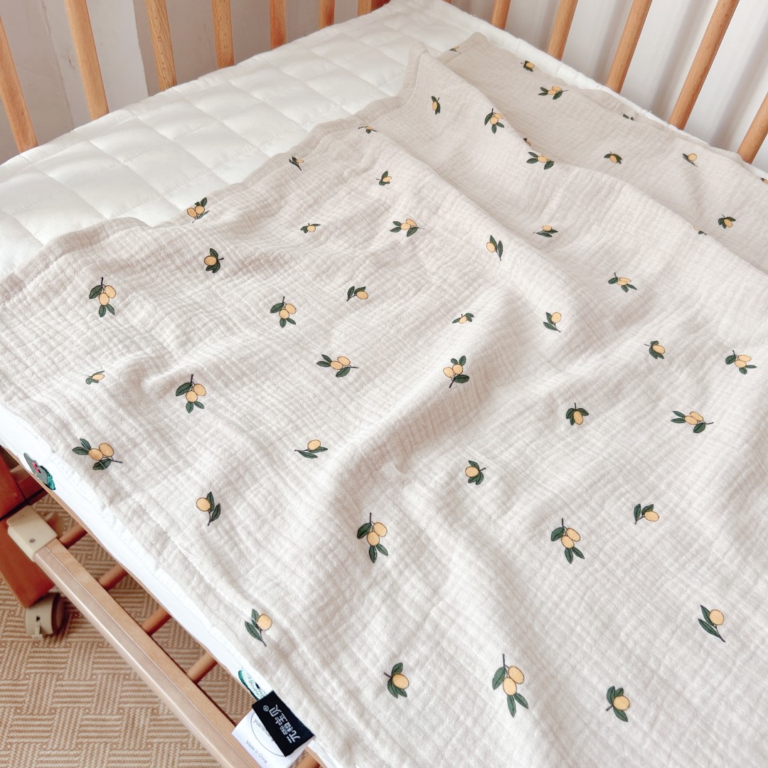 Transfronterizo simple ins bebé Toalla de gasa de cuatro capas Toalla de algodón toalla recién nacido manta de gasa Toalla de baño de tela