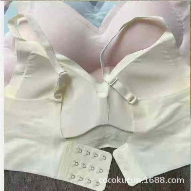 A35 # ropa interior de stock de bajo precio damas Pequeño pecho anti-caída sin marcas sin anillo de acero sexy color sólido sin marcas sujetador