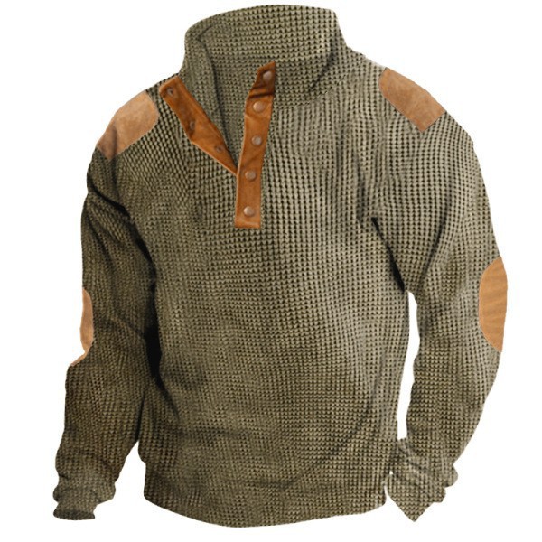 3D sweatshirt popular digital printing stand collar short sleeve men's casual hot selling outdoor_voghion.com