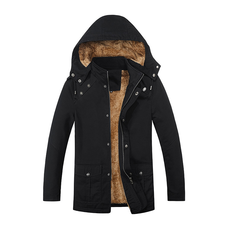 Comercio exterior transfronterizo otoño y invierno nuevo estilo de ropa de hombre chaqueta de abrigo hombre lavado con agua medio largo chaqueta de abrigo de hombre