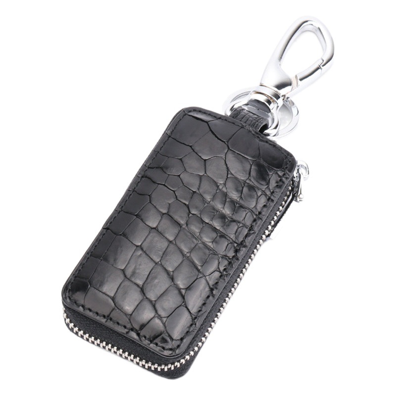 Men and women can use Thailand Siamese crocodile skin key bag small jewelry live zipper gift to send friends small pendant