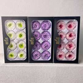 花者厂家直供A级保鲜花酷皮玫瑰4-5cm蝴蝶奥斯汀双色永生花头批发