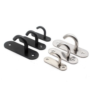 ✅ Stainless Steel Open Long Oval Buckle Hook Black Top Hook Sandbag Projection Screen Roof Ceiling Fan Hook