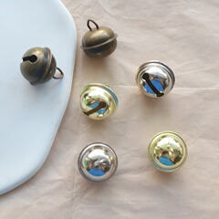 22mm electroplated bronze single-word bell charm gift box packaging decorative accessories pet collar pendant Christmas decoration