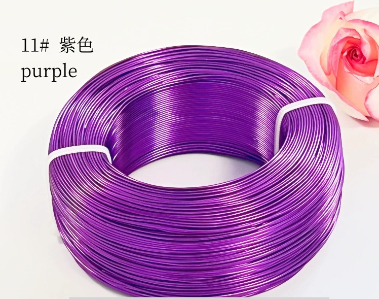 Material de bricolaje hecho a mano para estudiantes de primaria de 1-3mm, hilo de aluminio de color, alambre de aluminio, artesanía, alambre de metal, alambre de hierro blando