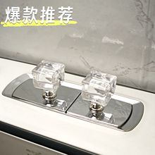 新款智能马桶按压器仿真冰块设计提升洗手间体验通用防水这是一款
