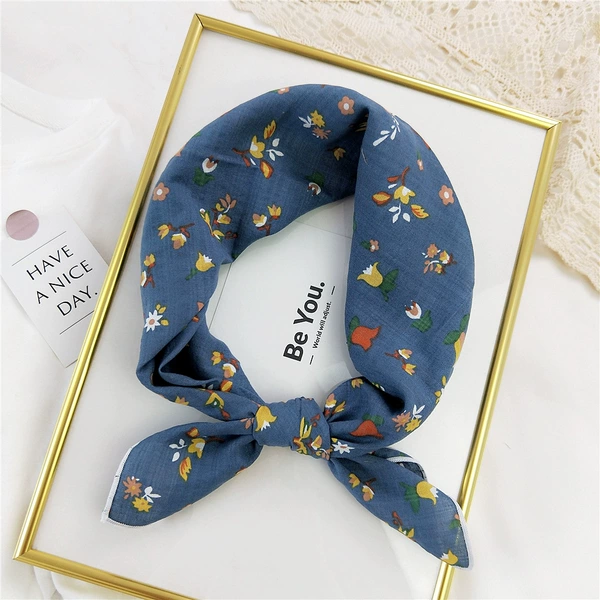 4 cotton tulip blue