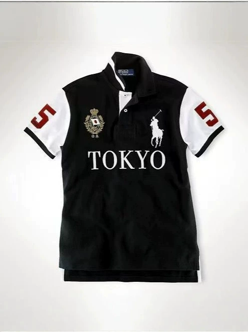 Summer Polo Shirt, Embroidered Short-Sleeve, Plus Sizes S–XXL, Leisure Casual