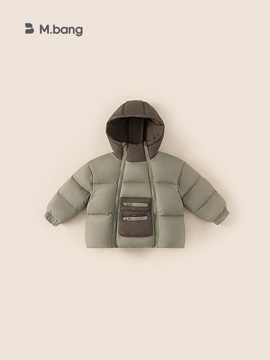 Youbao ropa infantil ropa de niños 90 chaqueta de pluma blanca de invierno casual para niños nuevos chaquetas de invierno encapuchadas