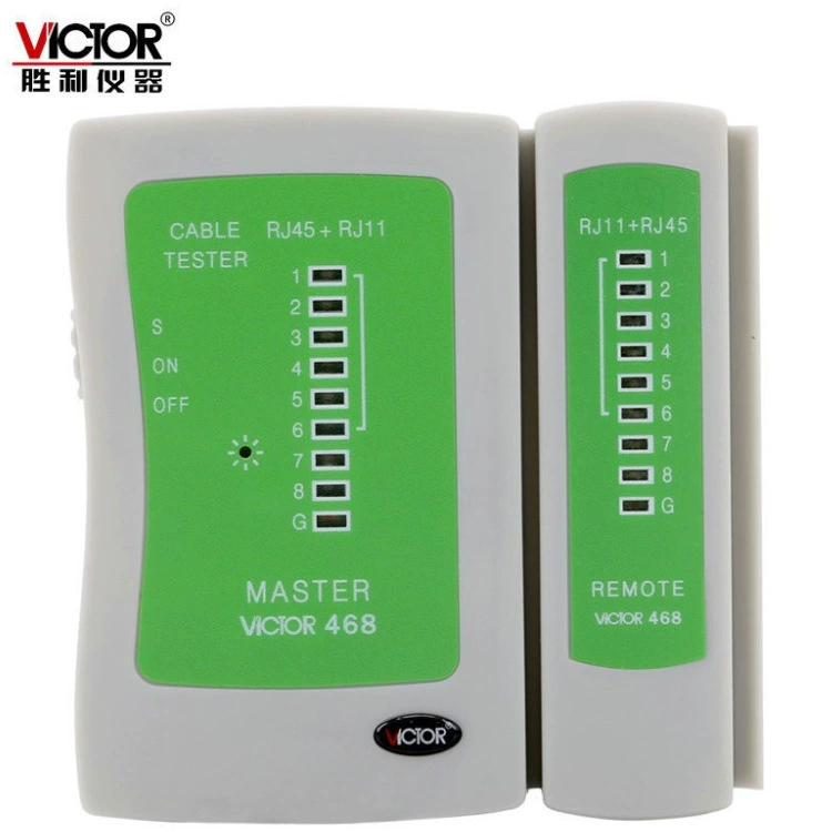 Shengli Victor Сетевые тесты, телефонная линия тестирования VC468, тестирование сети RJ45+RJ11