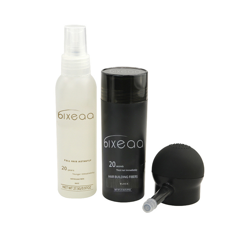 BIXEAA hair addition fiber powder hair replacement wig less hair top thickened hairline nozzle powder spray