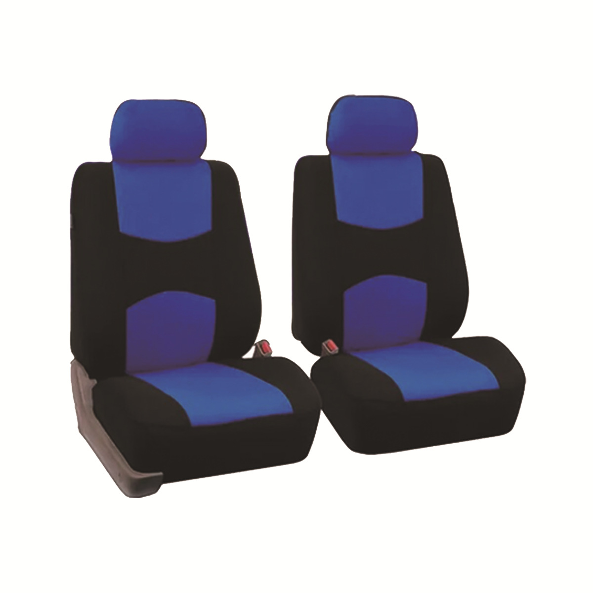 Fundas universales de tela para asientos de coche, superventas transfronterizas, diseño sencillo con bloques de color, fundas de cojín suaves y cómodas al por mayor.