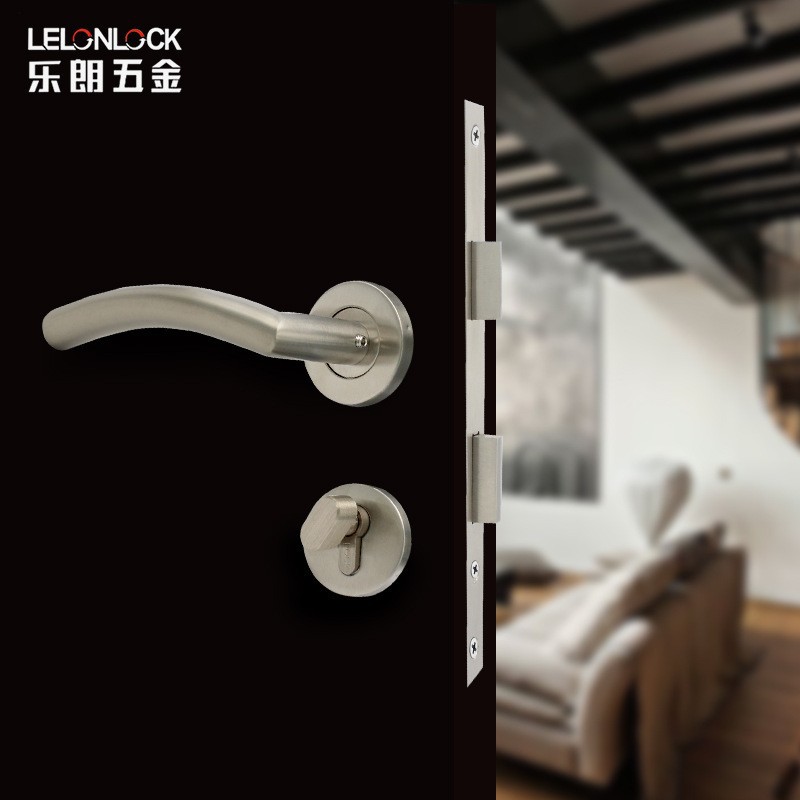 Cerradura de puerta de acero inoxidable cerradura de puerta interior cerradura de puerta de habitación cerradura de mano separada cerradura de puerta interior cerradura de mano separada cerradura de puerta interior