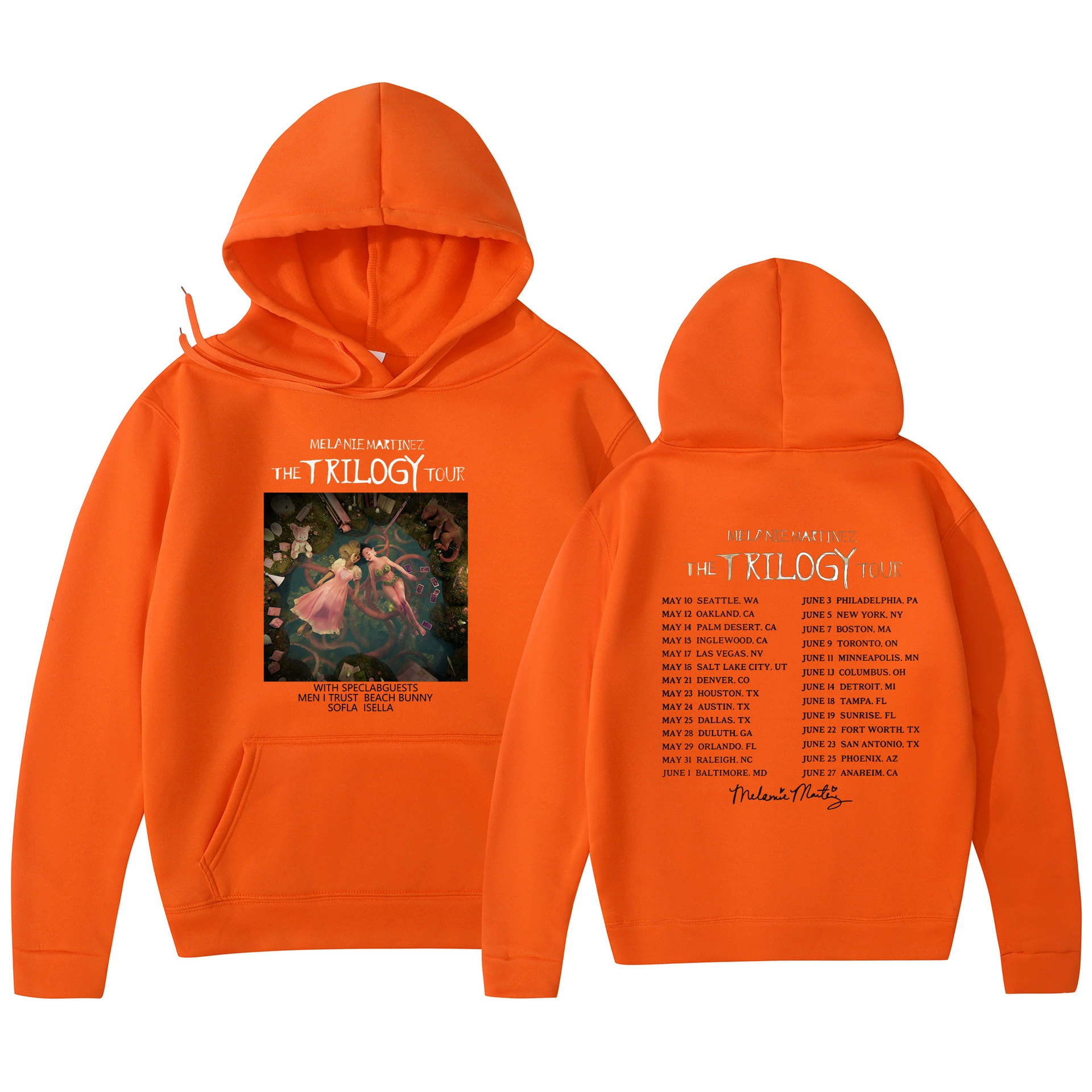 Худи‑пуловер (Foreign Trade) Melanie Martinez «The Trilogy Tour» с принтом, унисекс, размеры S–3XL