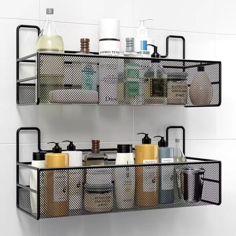 Bathroom Toilet Shelf Wall-mounted Toilet Bath Toilet Kitchen Punch-free Wall Storage Rack